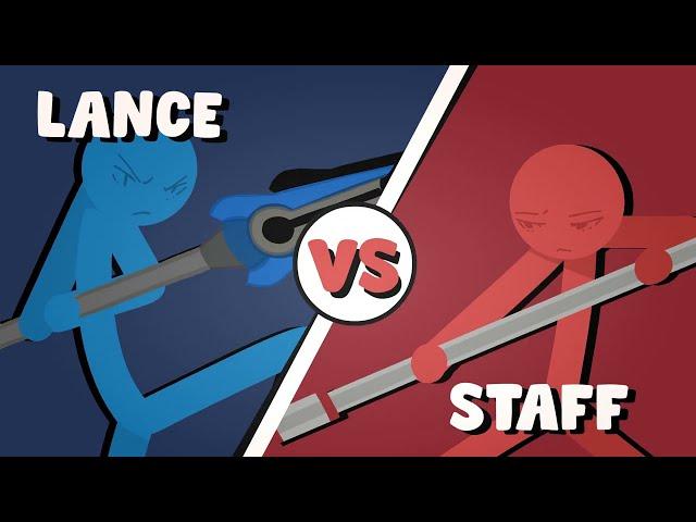 Supreme Duelist Stickman  Animation : Lance vs Staff