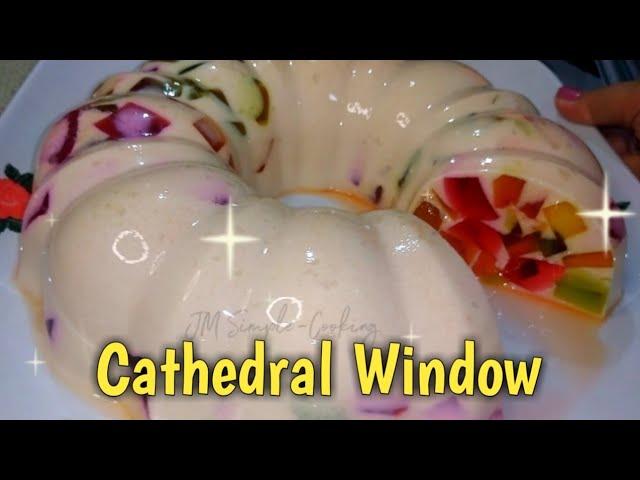 𝐂𝐚𝐭𝐡𝐞𝐝𝐫𝐚𝐥 𝐖𝐢𝐧𝐝𝐨𝐰 #cathedralwindow #cathedralwindowjellydessert