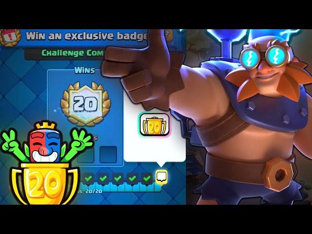 No Skill Deck 2 Get 20 Wins in Clash Royale 