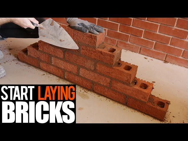 How to lay bricks for beginner