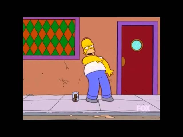 The Simpsons - Homer Drunk Dancing