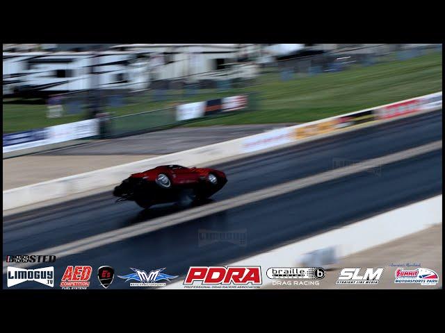 BOOSTED - DEREK WARD WILD RIDE - Summit Motorsports Park - PDRA Doorslammer Challenge, Norwalk, Ohio