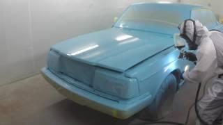 Spraying Volvo with the Maxi-Miser HVLP Electric Painting System - Paint China Test Girls