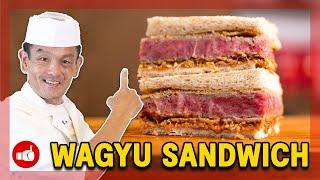 How To Make JAPANESE WAGYU Sandwich  | Authentic Japanese Recipe