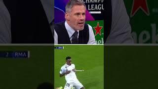 Jamie Carragher’s reaction to every goal in Liverpool vs. Real Madrid. 