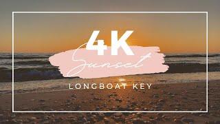 Sunset 4K at Longboat Key, Florida. Relax watching the Sunset. Relaxing  Nature Video. Calm & Chill