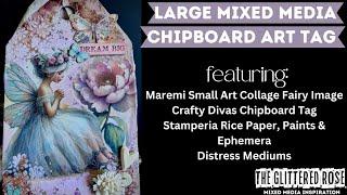 Mixed Media Art Tag Featuring Maremi Small Art Collage Image