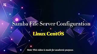 Samba File server configuration on Linux (CentOS)