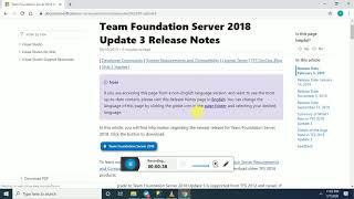 How to download and install TFS 2018