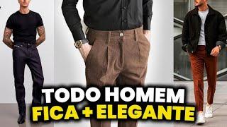 As 4 CALÇAS que vão te deixar MAIS ELEGANTE (Você PRECISA TER!) | Moda Masculina