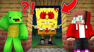 Why Mikey and JJ Don't Open DOOR to GIANT SPONGEBOB.EXE ? (Maizen)