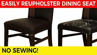 Reupholster a Dining Chair no Sewing 🪑