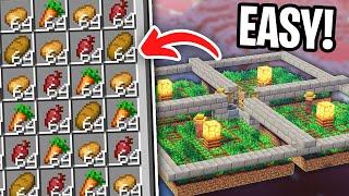 Easiest 1.21 AUTO Villager Crop Farm (JAVA + BEDROCK)