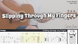 Slipping Through My Fingers - ABBA | Fingerstyle Guitar | TAB + Chords + Lyrics