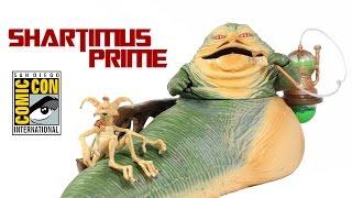 Star Wars Jabba the Hutt SDCC 2014 with Throne Room Toy Exclusive Action Figure Review