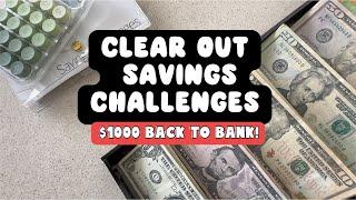 Clearing Out Savings Challenges | Cash Stuffing | Budgeting Money