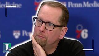 Nick Nurse EVALUATES Joel Embiid's RETURN after the 76ers' DEFEAT at Cavaliers