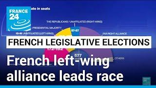 French left-wing alliance leads race in legislative elections • FRANCE 24 English