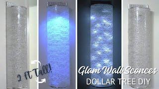 Turn Dollar Tree Chopping Mats Into Glam Wall Sconces | DIY Luxury Home Decor Transformation