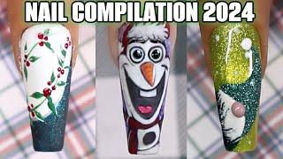  CHRISTMAS NAILS COMPILATION 2024 -  SATISFYING AND EASY NAIL DESIGN IDEAS