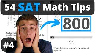  Score 800 on SAT Math - Use These 54 Tips DSAT 4