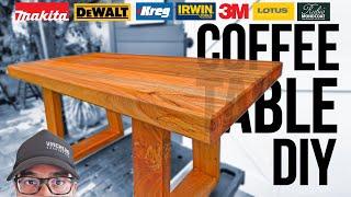 Butcher Block Coffee Table Easy Build