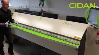 How to change folding beam rails on a CIDAN folding machine, series F FS FX