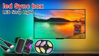 Fancy HDMI led Sync box Screen Lighting,TV Backlights WiFi Dream Color RGB TV LED Strip Lights