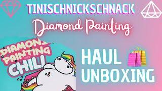 Tini Schnickschnack 🩵🩷 UNBOXING Haul  Diamond Painting Bild #diamondpainting #tinischnickschnack