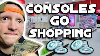 Different Consoles Go Shopping