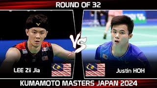 LEE Zii Jia (MAS) vs Justin HOH (MAS) |  Kumamoto Masters Japan 2024 Badminton