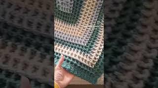 FINISHED #crochet | Rectangular Reversible Waffle Blanket