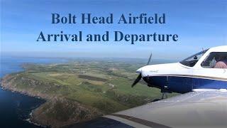 Bolt Head Airfield - Arriving and Departing on a Beautiful Summers Day. A Strip Near Salcombe, Devon