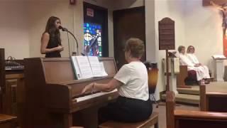Alexis singing WINGS: Dad Funeral