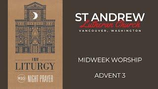 St. Andrew Lutheran Church, Vancouver, WA. Advent Midweek Worship December 18, 2024. (ELCA, RIC)