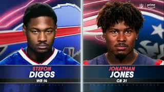 Stefon Diggs vs Jonathan Jones, Jack Jones & Marcus Jones (2022 wk 13) | WR vs CB Matchup