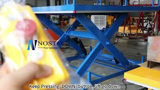 One layer hydraulic scissor lift platform price from Nostec lift