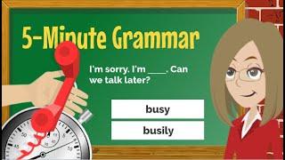 ADJECTIVES & Adverbs - English Grammar Lesson + MINI QUIZ