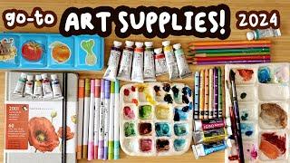 My go-to Favourite Art Supplies! // & Dragon Sketchbook Session