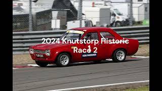 2024 Knutstorp Historic Race 2 Sunday. Ford Escort 1300GT incar.