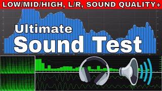 Test Your Speakers/Headphone Sound Test: Low/Mid/High, L/R Test, Bass Test, Quality, Frequency Range