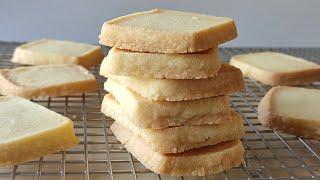 3-ingredient Butter Cookies/ Shortbread Cookies/ Easy and Delicious