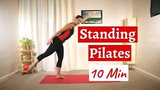 10 Min Standing Pilates Workout | At-Home No Equipment | Core and Balance