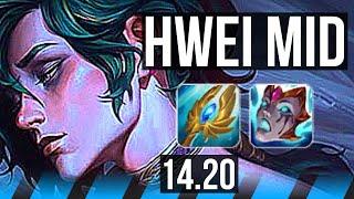 HWEI vs XERATH (MID) | Rank 6 Hwei, 5/1/8, Rank 20 | KR Grandmaster | 14.20