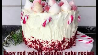 Perfect red velvet sponge cake recipe(No mixer). Red velve torte Rezept.Amazing red velvet cake