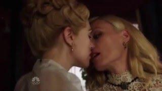 Katie McGrath & Victoria Smurfit lesbian kiss