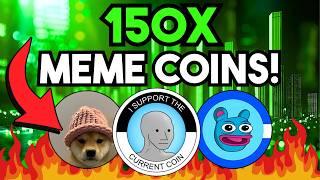 Top 5 SAFE Crypto Meme Coins for 25X-150X Gains by 2025 Bull Run (SOLANA AND BASE CHAIN!)