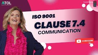 ISO 9001 Clause 7.4 Communication | Auditor Training Online