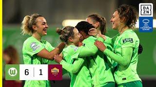 HIGHLIGHTS | VfL Wolfsburg vs. AS Roma -- UEFA Women's Champions League 2024-25 (Deutsch)