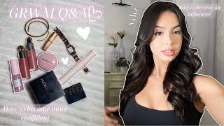 GRWM Q&A ft. NICKI MARIE ᥫ᭡ how to become an influencer, 2 full time jobs + school+gym? self care